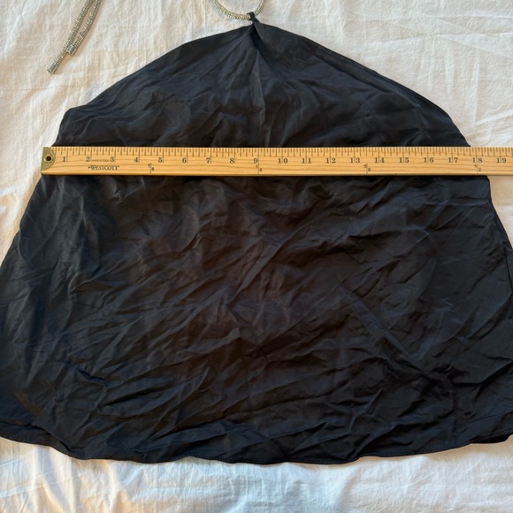 H & M Black Halter Top Sequin Neck, NWT, Size L - Picture 4 of 4